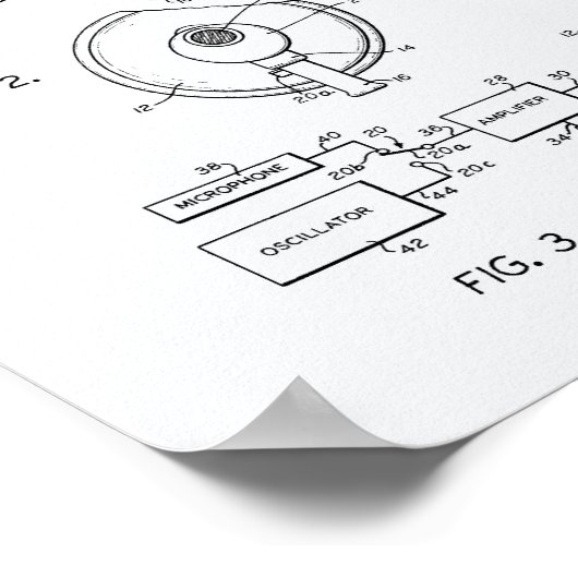 Redner 1968 Weißbuch zum Thema Patentkunst Poster (Ecke)