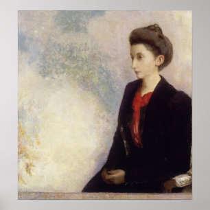 Redon - Baronin Robert De Domecy Poster