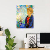Redon - Baronne de Domecy, Kunstmalerei Poster (Heimbüro)
