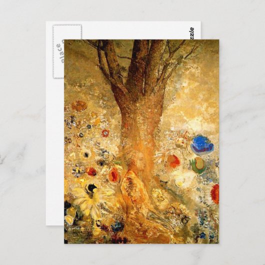 Redon - Buddha in seiner Jugend Postkarte (Vorne/Hinten)