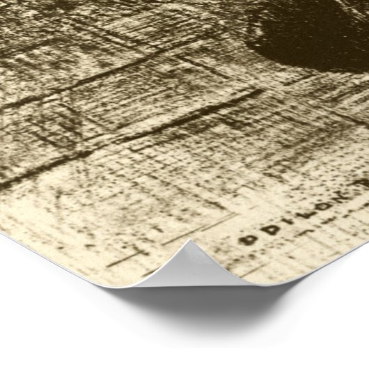 Redon - Das Ei 1885 Poster (Ecke)