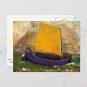 Redon - Das geheimnisvolle Boot Postkarte (Vorne/Hinten)