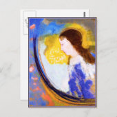 Redon - Das Kind in einer Lichtkugel Postkarte (Vorne/Hinten)