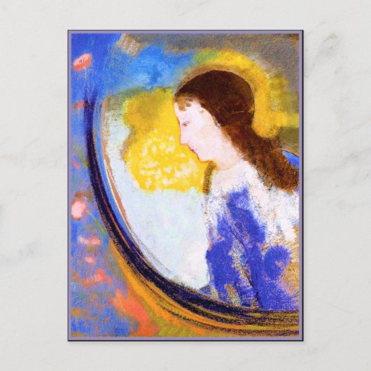Redon - Das Kind in einer Lichtkugel Postkarte (Vorderseite)