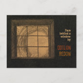 Redon Face hinter einem Fenster CC0681 Postcard Postkarte (Vorderseite)