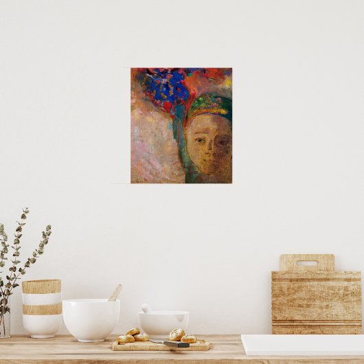 Redon - Gedanken 1905 Poster (Küche)