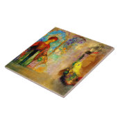 Redon - Gothic Arcade, Blume zur weiblichen Ansamm Fliese (Seite)