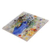 Redon - Große Bouquet in Pastel Blue Fliese (Seite)