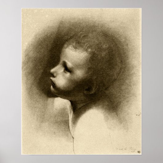 Redon - Leiter von Saint John Baptist Poster (Vorne)