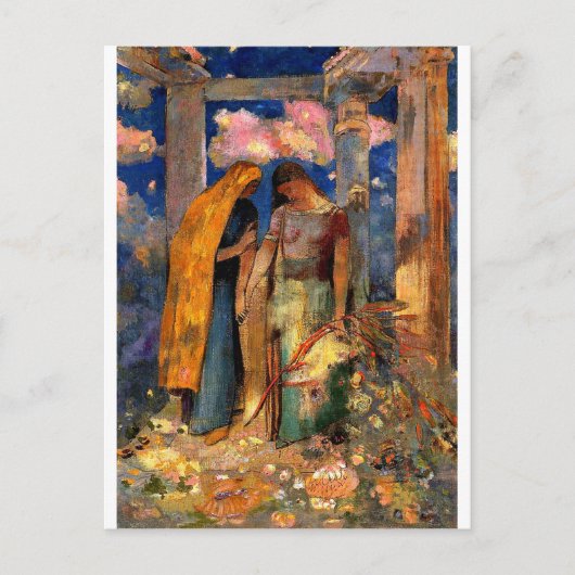 Redon - Mystische Konversation Postkarte (Vorderseite)