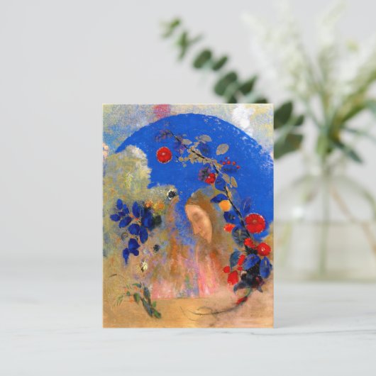 Redon - Profil unter einem Pfeil Postkarte (Stehend Vorderseite)