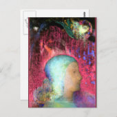 Redon - Profil zu Roten Meanders Postkarte (Vorne/Hinten)