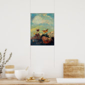 Redon - Schmetterlinge Poster (Küche)