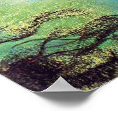 Redon - Seepferde über Unterwasserwelt 1909 Poster (Ecke)