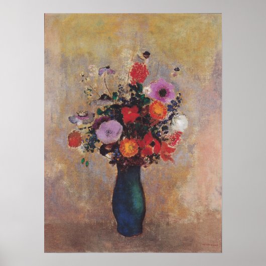Redon - Wildblumen 1906 Poster (Vorne)