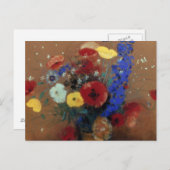 Redon: Wilde Blume, C1912 Postkarte (Vorne/Hinten)