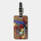 Redon: Wilde Blumen, C1912 Gepäckanhänger (Vorderseite vertikal)