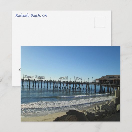 REDONDO BEACH #3 POSTCARD POSTKARTE (Vorne/Hinten)