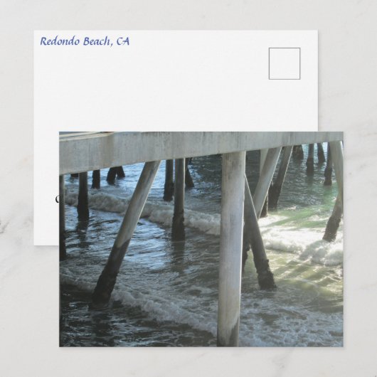 REDONDO BEACH #4 POSTCARD POSTKARTE (Vorne/Hinten)