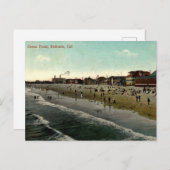 Redondo Beach CA, Bathing Beach 1910s Postkarte (Vorne/Hinten)