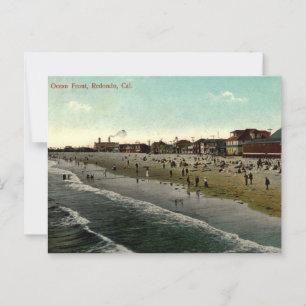 Redondo Beach CA, Bathing Beach 1910s Postkarte