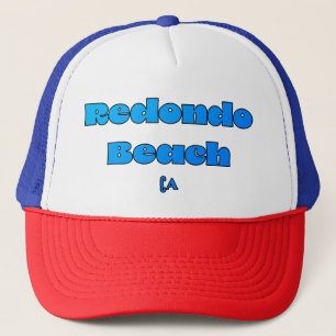 Redondo Beach CA Blau Truckerkappe