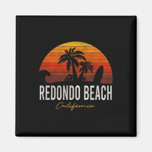 Redondo Beach California Palms Vacation Surf Sundo Magnet
