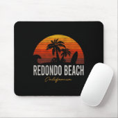 Redondo Beach California Palms Vacation Surf Sundo Mousepad (Mit Mouse)