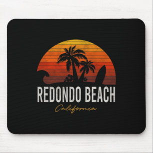 Redondo Beach California Palms Vacation Surf Sundo Mousepad