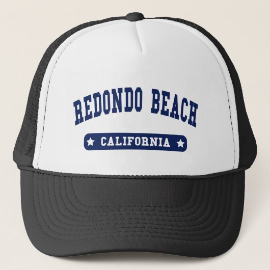 Redondo Beach California Uni Style T-Shirts Truckerkappe (Vorderseite)