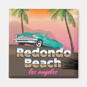 Redondo Beach LA Reiseplakat Magnet