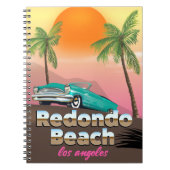 Redondo Beach LA Reiseplakat Notizblock (Vorderseite)