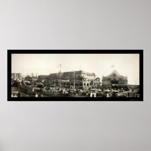 Redondo Beach People Foto 1910 Poster