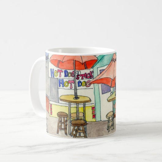 Redondo Beach Pier Kaffeetasse (Vorderseite Links)