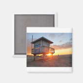 Redondo Beach Sunset Lifeguard Stuhl 01 Magnet (Vorderseite/Rückseite)