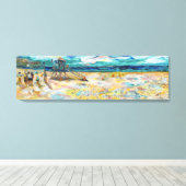 Redondo Beach Volleyball Leinwanddruck (Insitu (Holzboden))