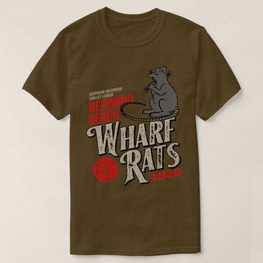 Redondo Beach Wharf Rats T-Shirt (Design vorne)