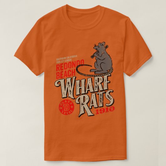 Redondo Beach Wharf Rats T-Shirt (Design vorne)