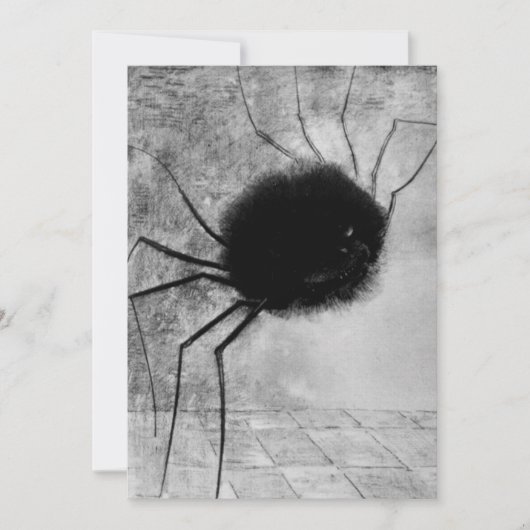 Redons lächelnde Spider-Halloween-Party-Einladung Einladung (Vorderseite)