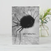 Redons lächelnde Spider-Halloween-Party-Einladung Einladung (Stehend Vorderseite)