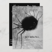 Redons lächelnde Spider-Halloween-Party-Einladung Einladung (Vorne/Hinten)