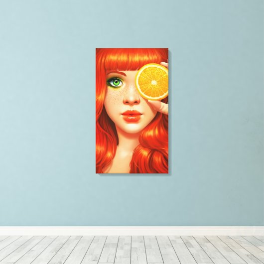 RedOrange Leinwanddruck (Insitu (Holzboden))