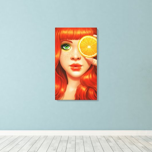 RedOrange Leinwanddruck (Insitu (Holzboden))