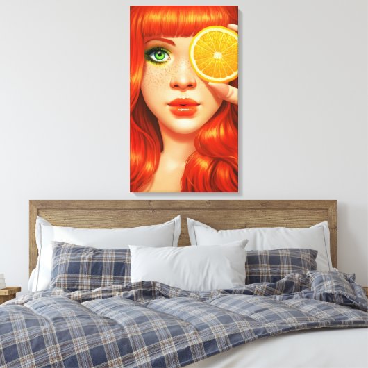 RedOrange Leinwanddruck (Insitu (Schlafzimmer))