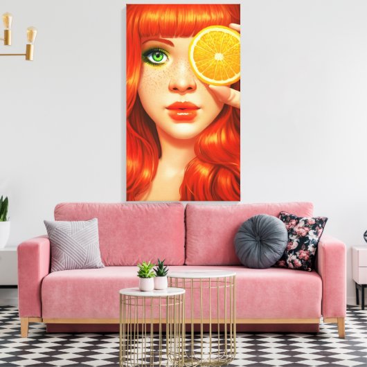 RedOrange Leinwanddruck (Insitu (Wohnzimmer))