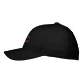 Redoubt Volcano Alaska Elevation Cap Bestickte Kappe (Links)