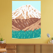 Redoubt Volcano Leinwanddruck (Insitu (Wohnzimmer))