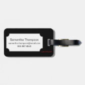 Redoute: Anemone, 1833 Gepäckanhänger (Rückseite horizontal)