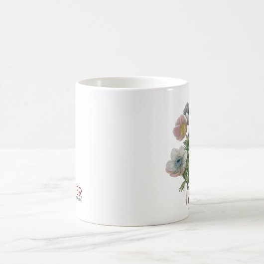 Redoute: Anemone, 1833 Kaffeetasse (Mittel)