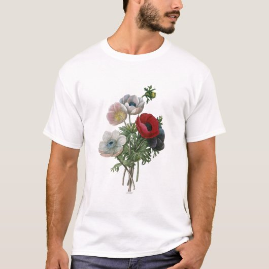 Redoute: Anemone, 1833 T-Shirt (Vorderseite)